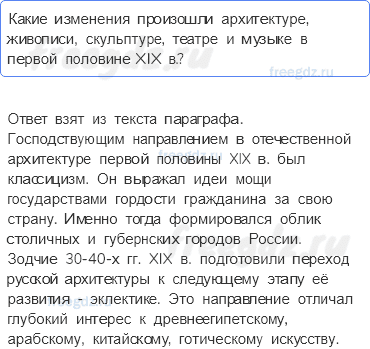 § 14. Живопись, театр, музыка, архитектура — Вопросы и задания к параграфу — 1 — стр. 127 - 0