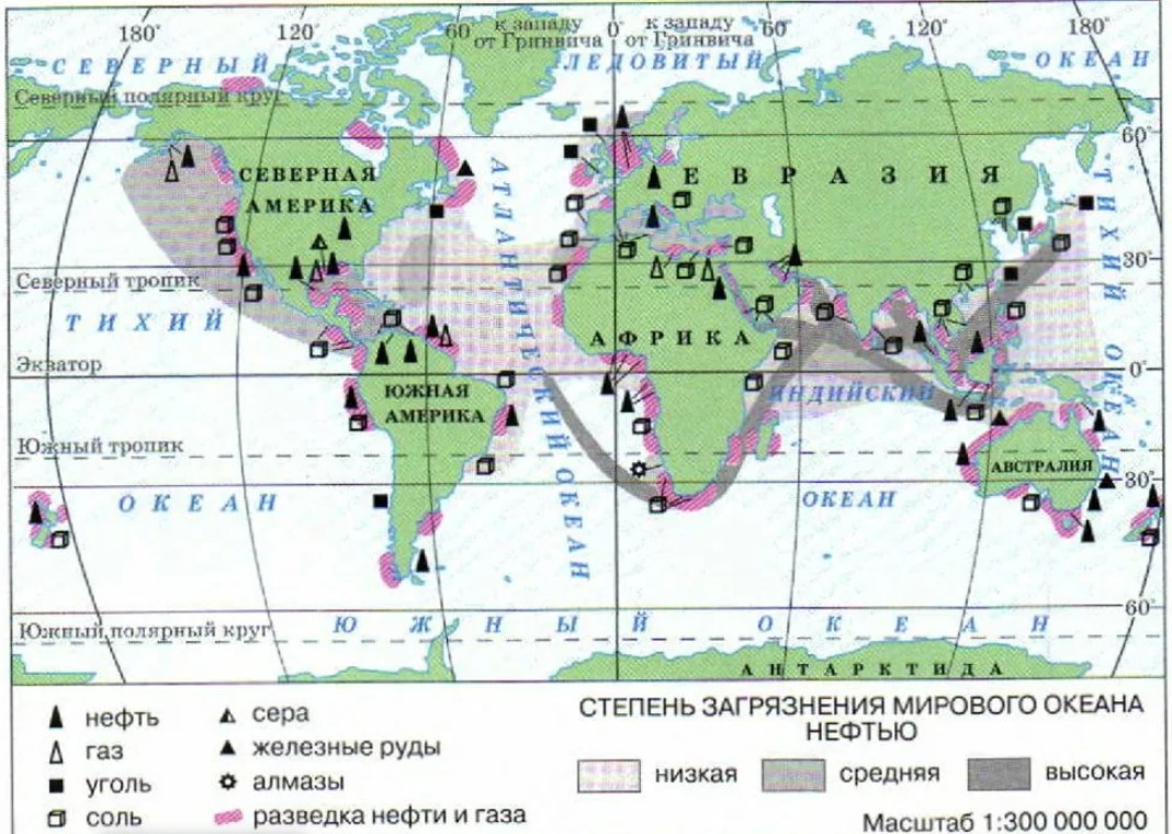 Карта добычи ресурсов