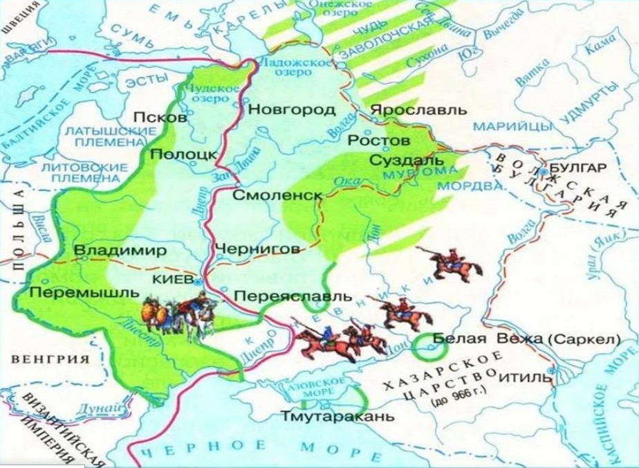 Торговый путь из варяг в греки походы на византию индивидуальный проект