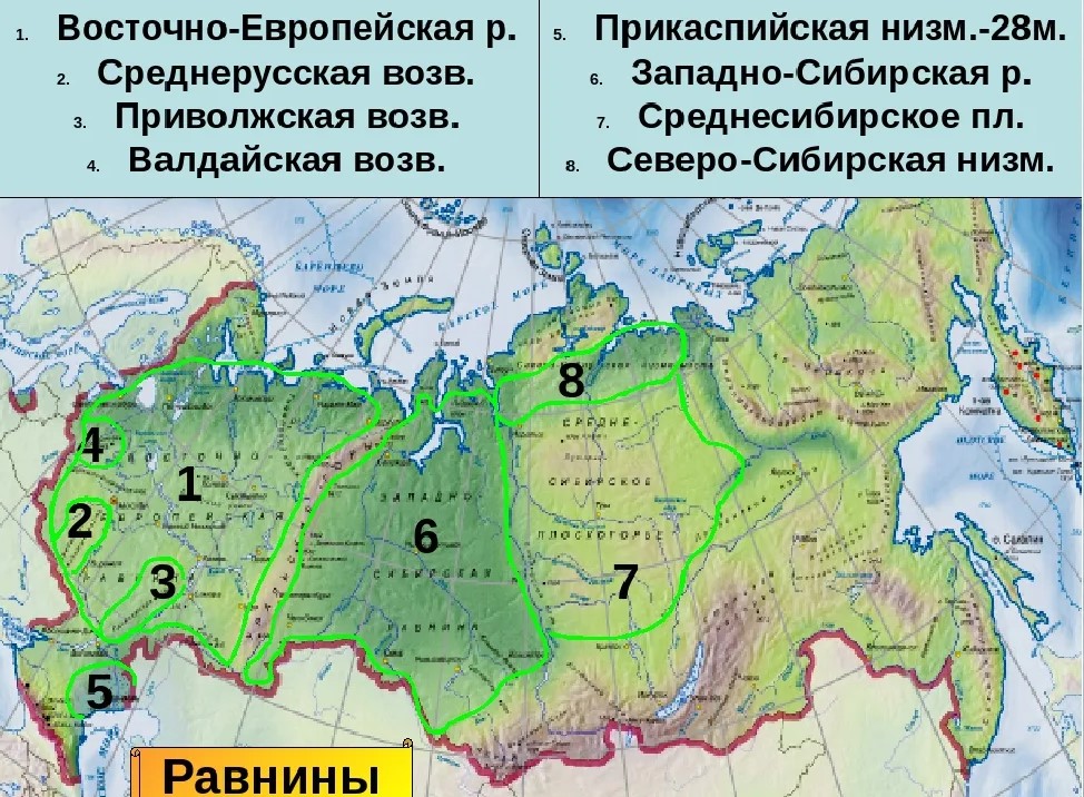 Описание восточно европейской равнины по плану география 5 класс полярная звезда